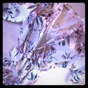 White floral robe. Never worn.